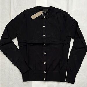 Black Button-Up Cardigan
